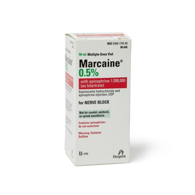 Anesthetics  Marcaine 0 5 Epi 1 200  000 Multiple Dose Vial   50Ml