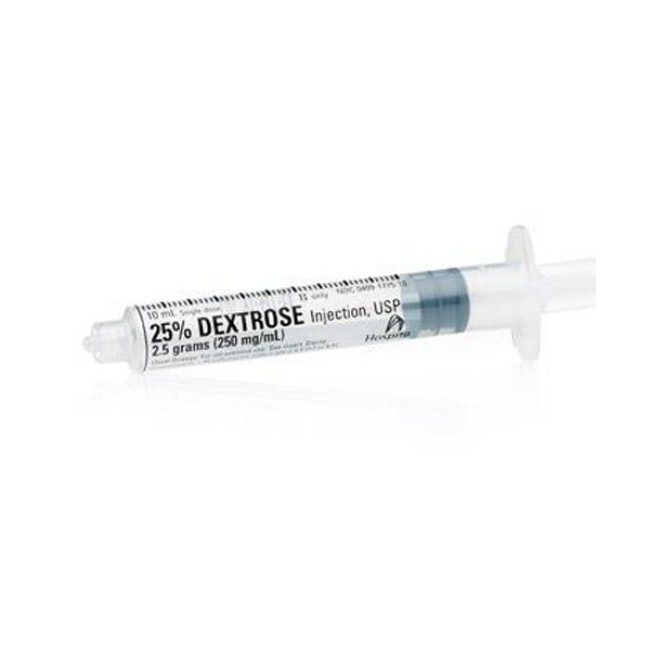 Injections  Dextrose 25  Injection   10 X 10 Ml Prefilled Syringe   Infant