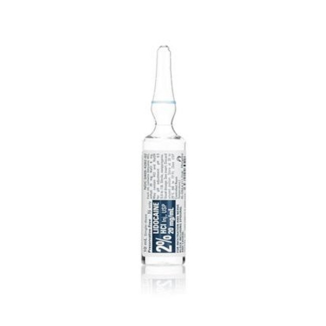 Injections  Lidocaine Hydrochloride Injection 2  Ampoule   Preservative Free   25 X 10 Ml