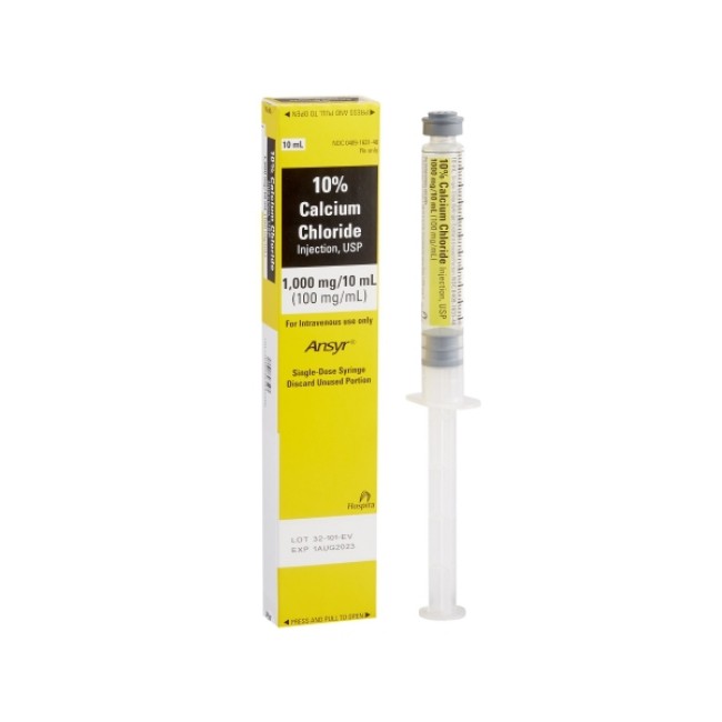 Injections  Calcium Chloride Injection   100 Mg Ml   10 X 10 Ml Prefilled Syringe