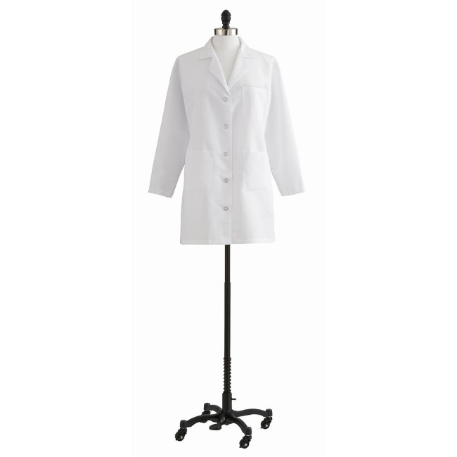 Coat  Lab  Ladies  Staff Length  White  10