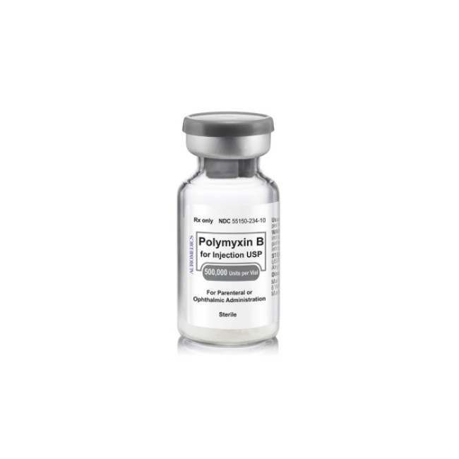 Antibiotics  Polymyxin B 500  000U Single Dose Vial   10 Box