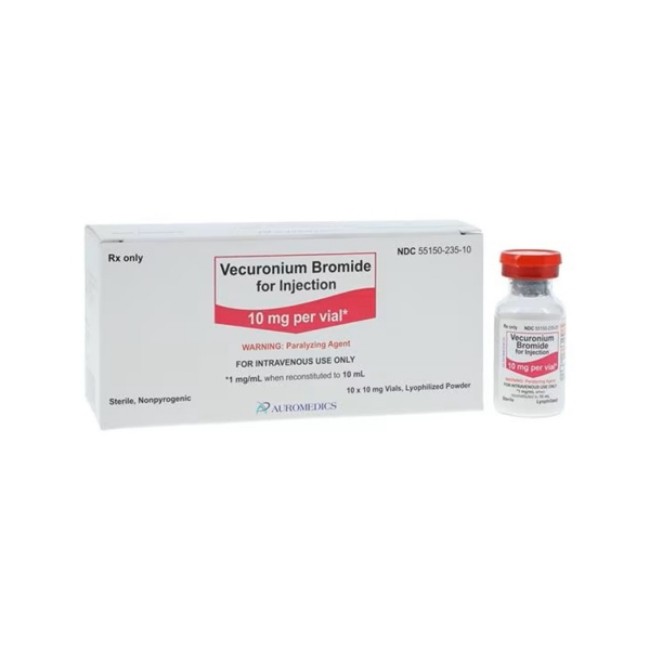 Vecuronium Bromide 10 Mg Vl 10