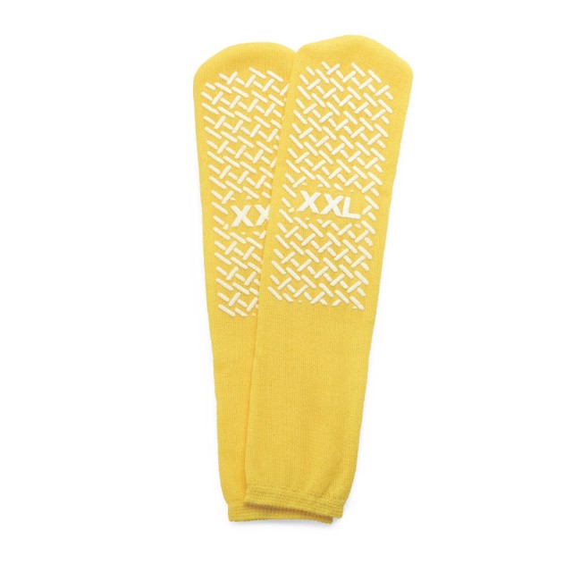 Slipper  Double Tread  Yellow  Xxl  1 Pr