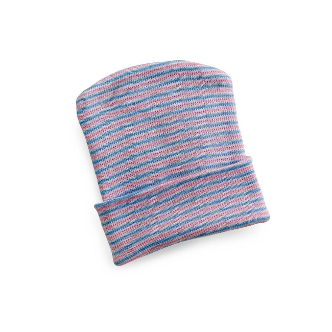 Cap  Infant  Pink Blue Stripes  50Ea Pk