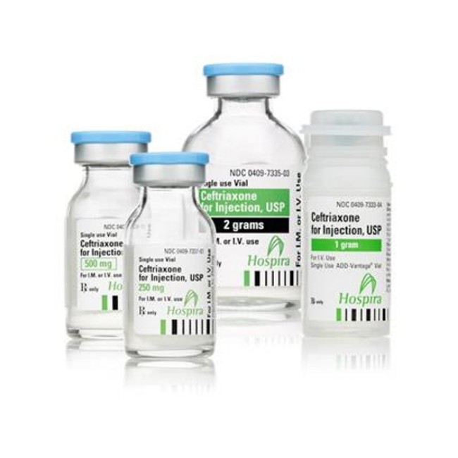 Injections  Ceftriaxone 2 G Single Dose Vial   10 Box