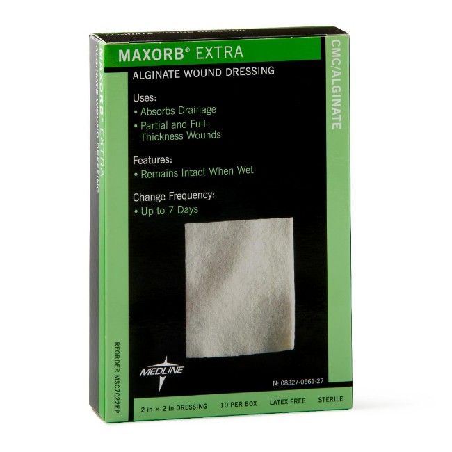 Dressing  Alginate  Cal  Maxorb Extra  2X2