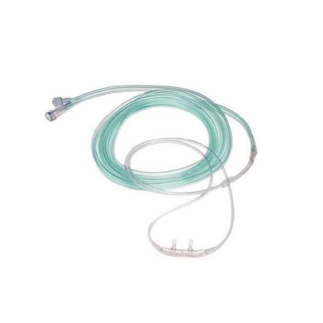 Respiratory Cannulas  Divided Capnography Cannula   Adult   Male Luer Style   10  O2 Tube   10  Co2 Tube