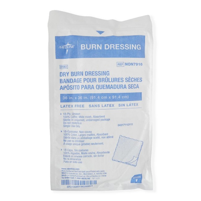 Dressing  Burn  36X36  18Ply  Sterile  Lf
