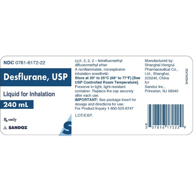 Desflurane 240Ml