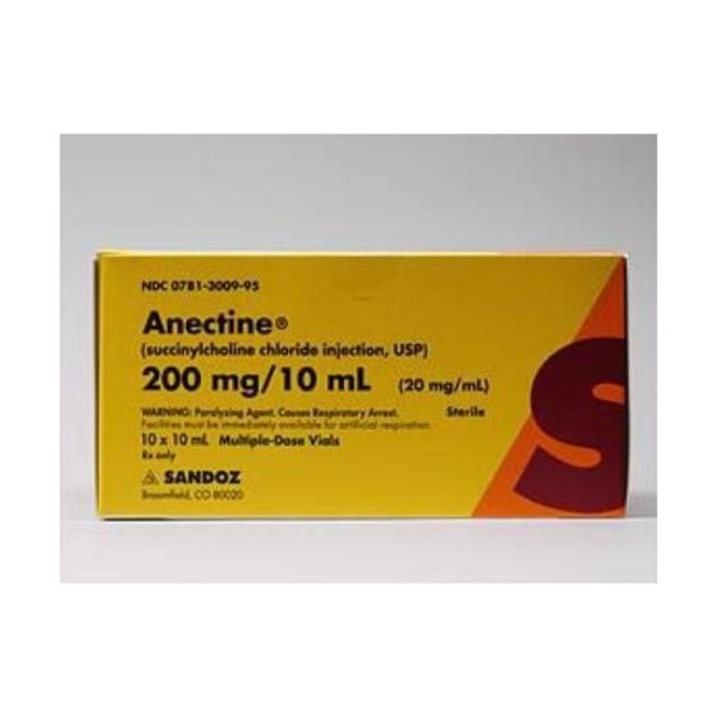 Anectine 200Mg 10Ml Mdv Nvp 10