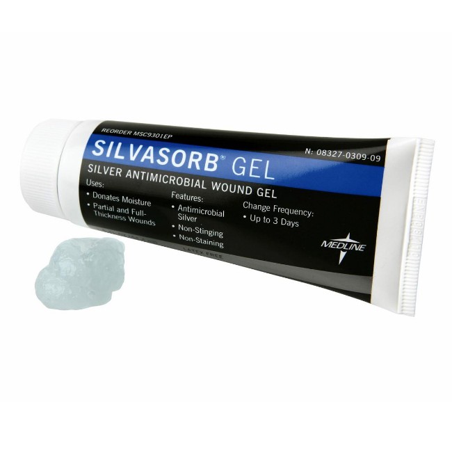 Gel   Silver   Antimicrob   Silvasorb   3 Oz