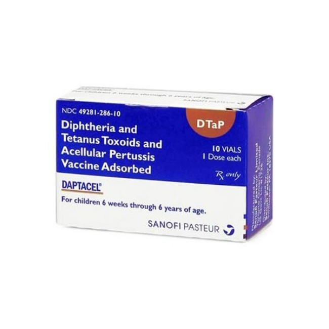 Vaccines  Daptacel Single Dose Vial   10 X 0 5 Ml