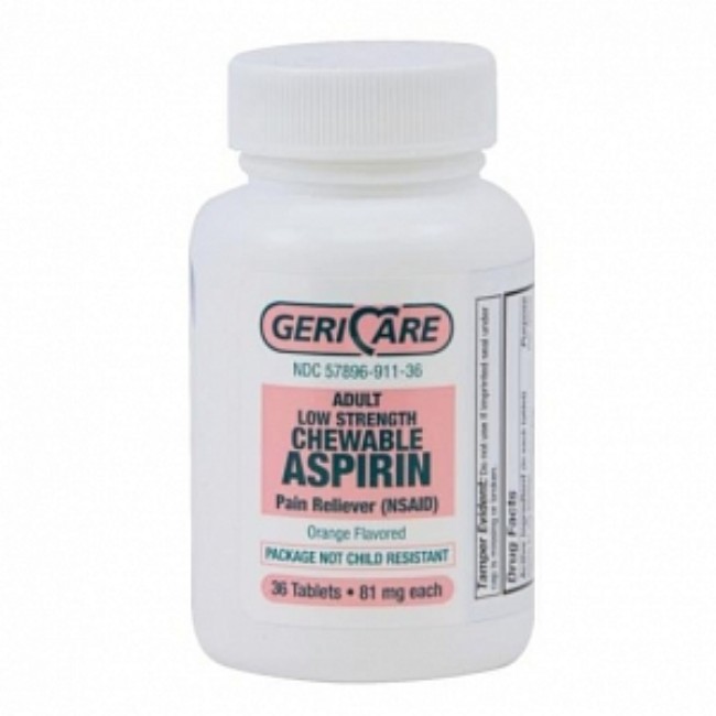 Aspirin 81Mg Chew Tab Orange 36 Bt