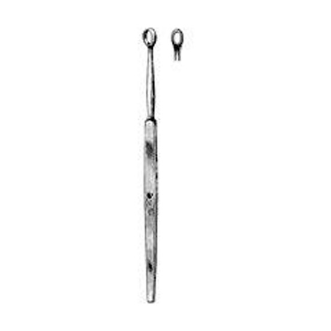 Curettes  Fox Dermal Curette   Oval   5 Mm   5 5 