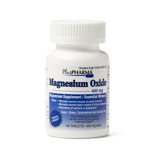 Magnesium Oxide 400Mg Tab 120 Bt