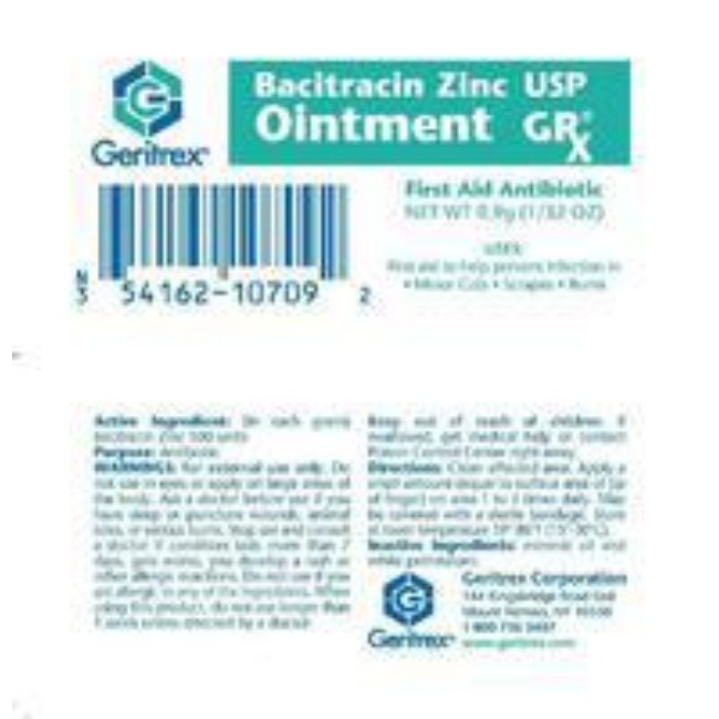 Bacitracin Zinc 500Un Oint 0 9Gm 144 Bx