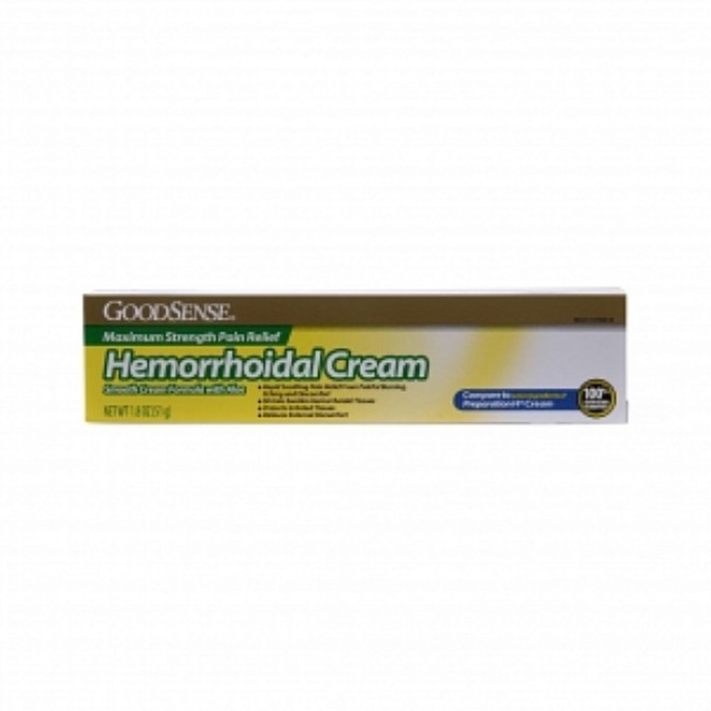 Hemorrhoidal Cream Max Strength 1 8Oz
