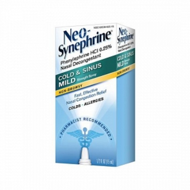 Neo Synephrine 0 25 Mild Nasal Spry 15Ml