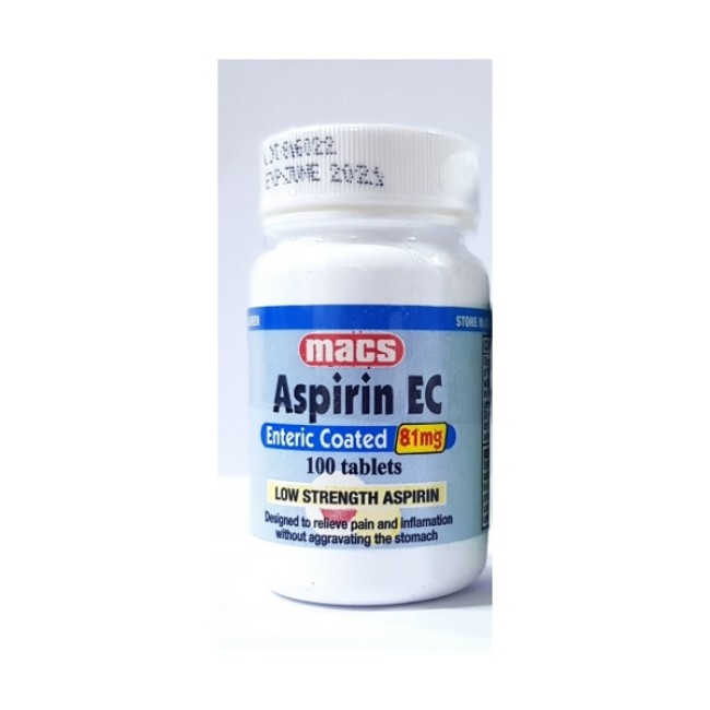 Aspirin Ec 81Mg Tab 120