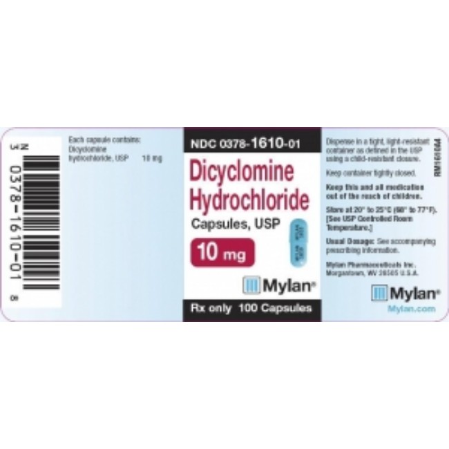 Dicyclomine 10 Mg Cap 100