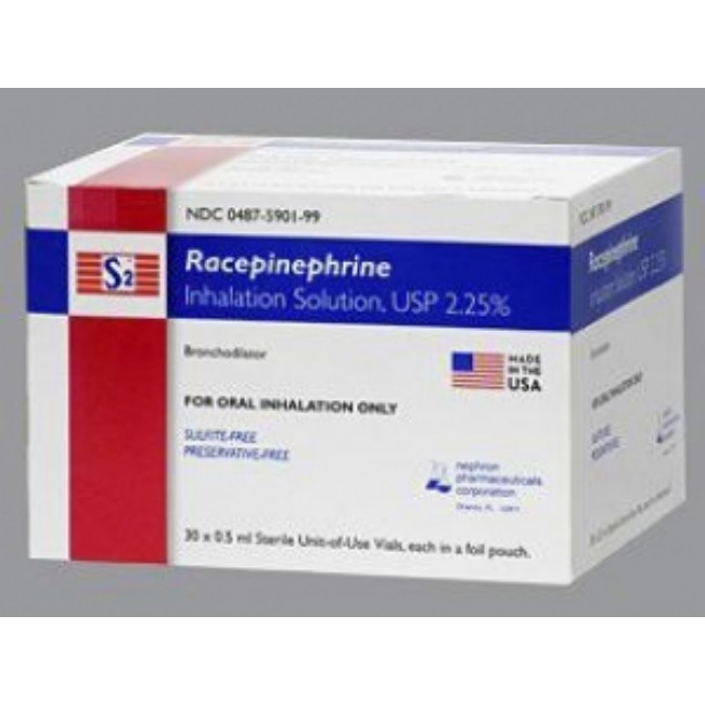 S2 Racepinephrine 2 25  Inh Sol 30X0 5Ml