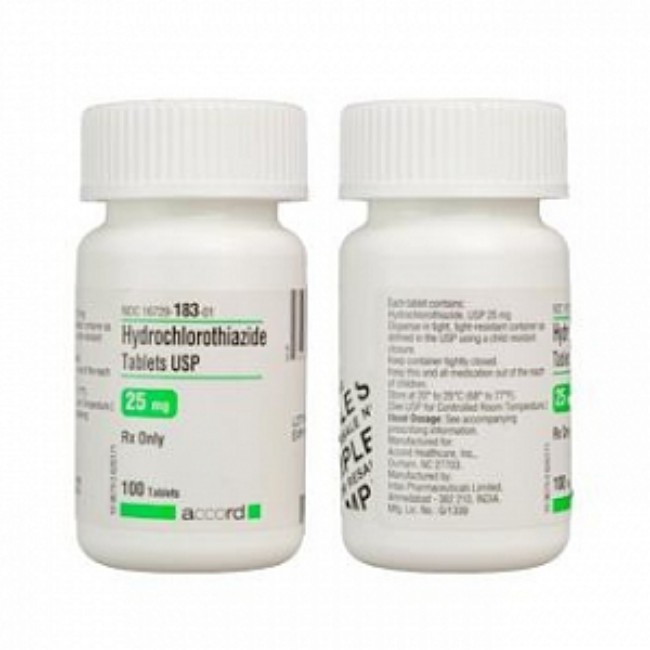 Hydrochlorothiazide 25Mg Tab 100 Bt