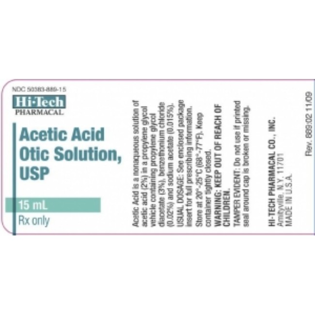 Acetic Acid 2  Otic Soln 15Ml