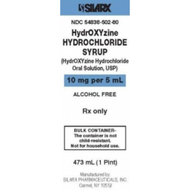Hydroxyzine Hcl 10Mg 5Ml Oral Soln 473Ml