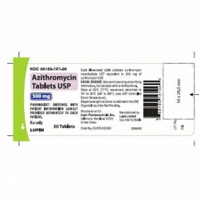 Azithromycin 500Mg Tablet 30 Bt
