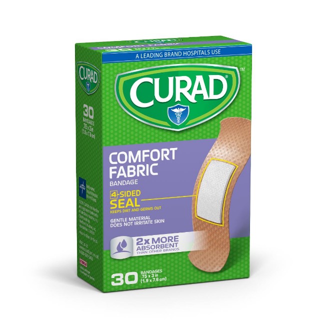 Bandage  Comfort  Curad  3 4X3  30Ct  24Bx Cs