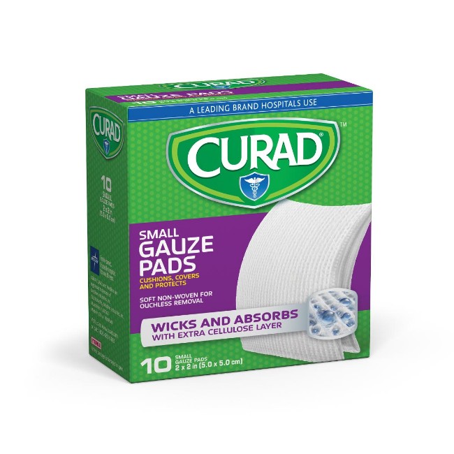 Gauze Pads  Curad Sterile Pro Gauze Pad   2  X 2   10 Box