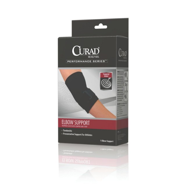 Support  Elbow  Sleeve  W Strp  Retail  Sm