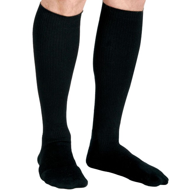 Sock  Compr  Knee  15 20  Size B  Black  Reg