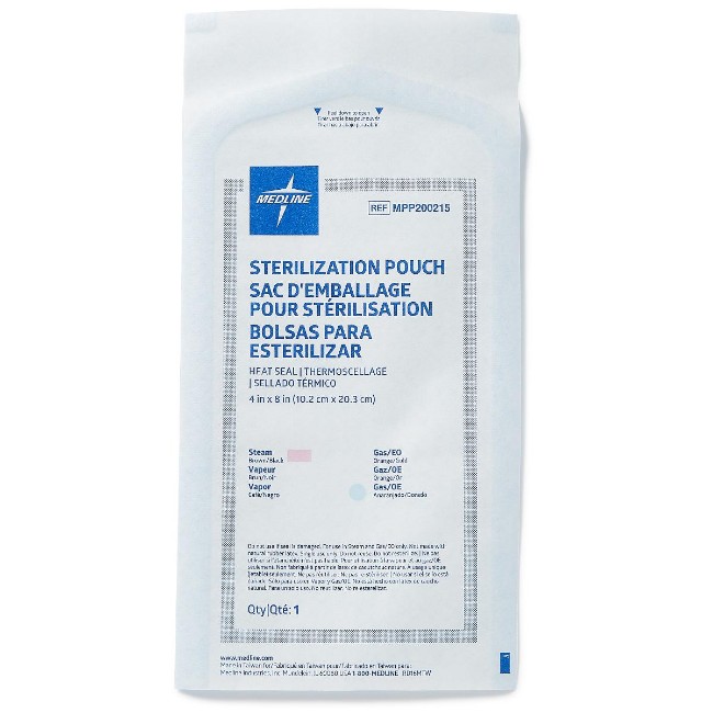 Pouches  Steam And Gas Heat Seal Sterilization Pouch   4  X 8 