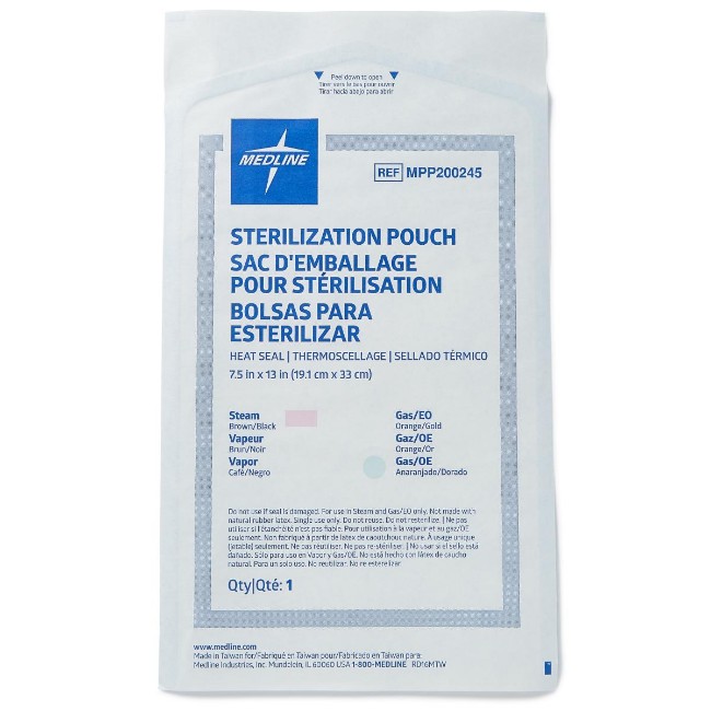 Pouches  Steam And Gas Heat Seal Sterilization Pouch   7 5  X 13 