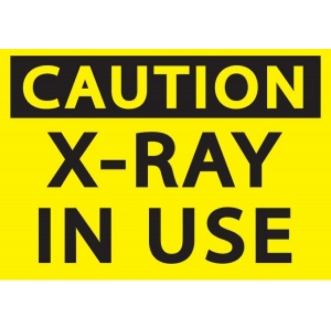 Sign   Caution X Ray In Use   7X10  Sa