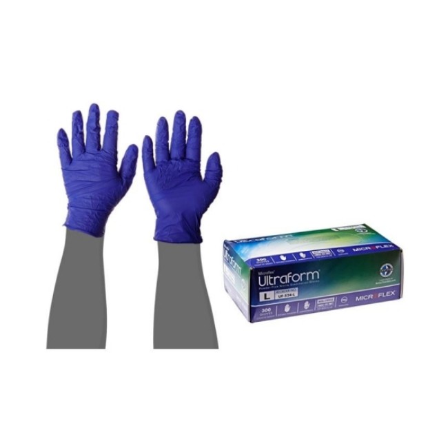GLOVES ULTRAFORM PF NITRILE EXAM M