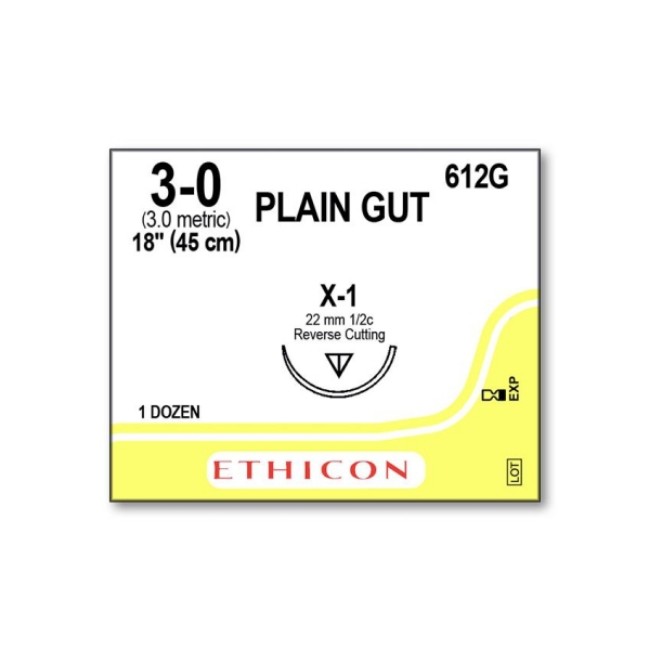 Sutures  Surgical Gut Suture   X 1   Size 3 0   18 