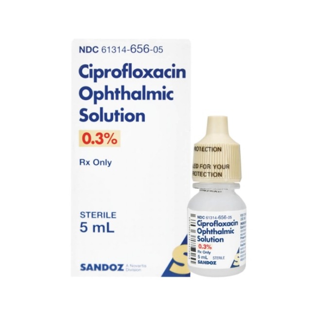 Ciprofloxacin  3  5Ml O S