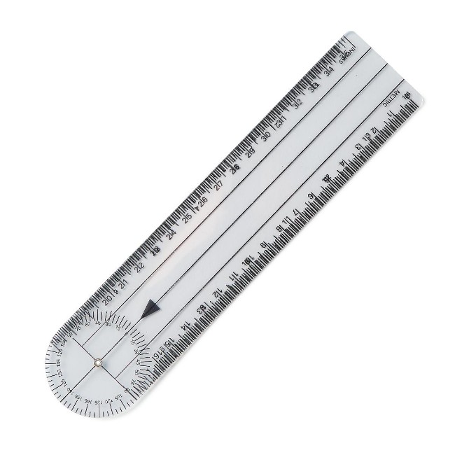 Goniometer  Plastic  Wide  8