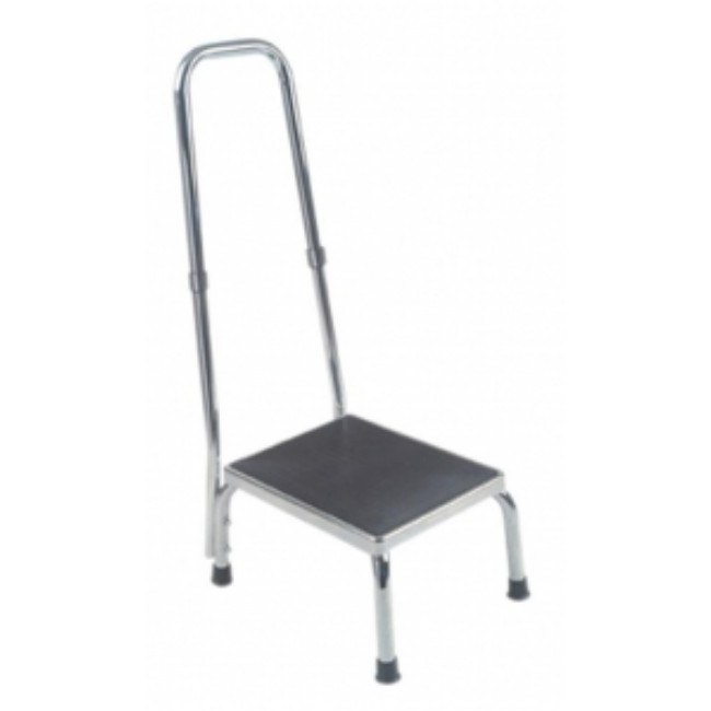 Footstool  W Handrail  Chrome  11X16in