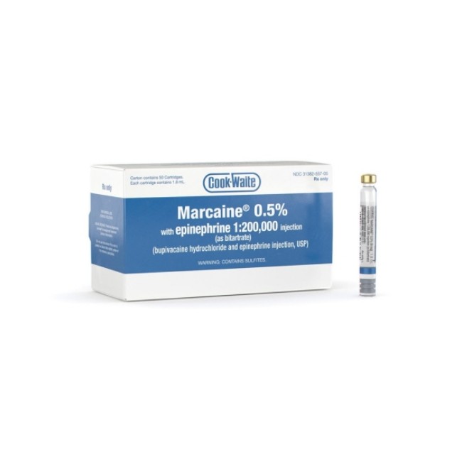 Marcaine With Epi Carpule  5  1 8Ml