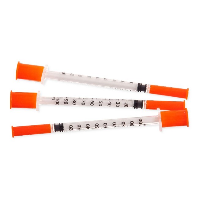Easy Touch Insulin Syringe With Needle   1 Ml Capacity   28G X 1 2 