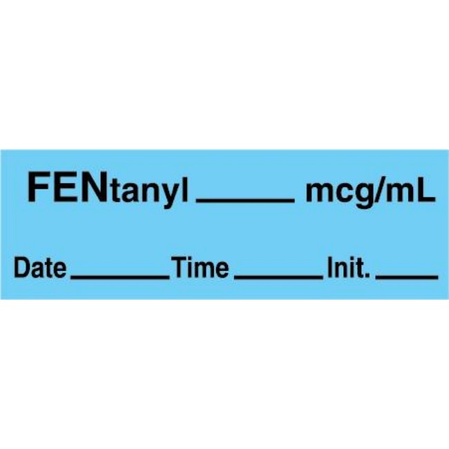 Label  Fentanyl  Mcg Ml  Date Time  Blue