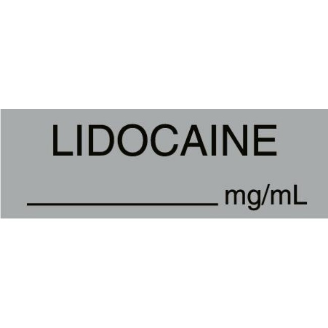 Label  Lidocaine  Mg Ml  Gray Tape