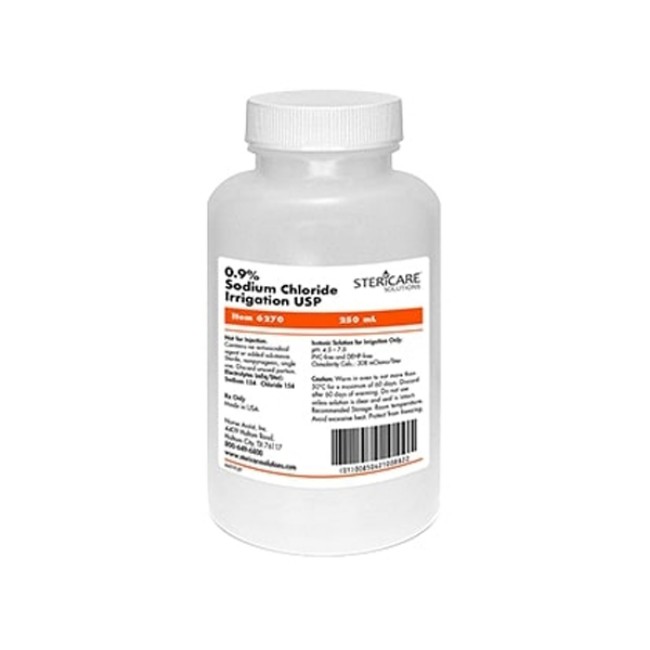 Sterile 0 9  Normal Saline   Usp   250 Ml Screw Top Bottle