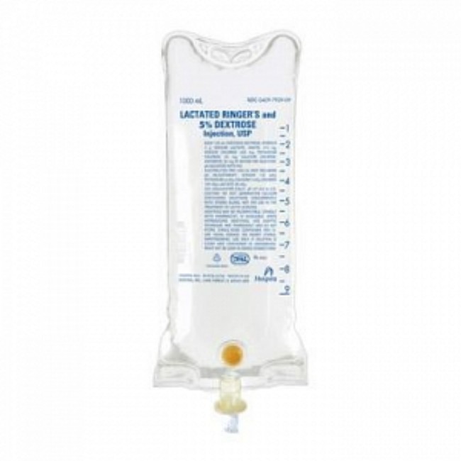 Injection Solutions  Lactated Ringer s Irrigation Solution   5  Dextrose   1000 Ml   Bag