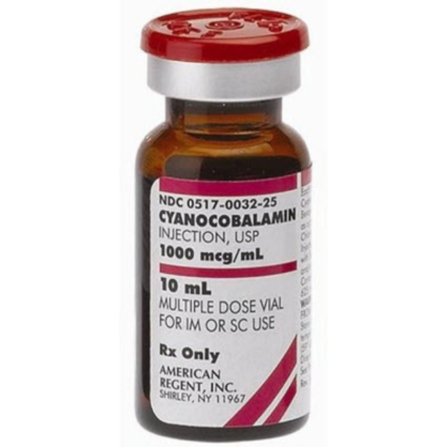 Cyanocobalamin Injection   Multidose Vial   1  000 Mcg Ml   25 X 10 Ml