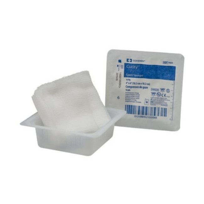 Gauze Sponges  Curity Gauze Sponge   Sterile   8 Ply   4  X 4   10 S